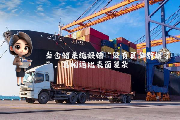 当仓储系统报错“没有更多数据了”，真相远比表面复杂